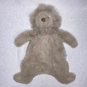 Mon ami Luca lion plush tan fleece lovey security blanket